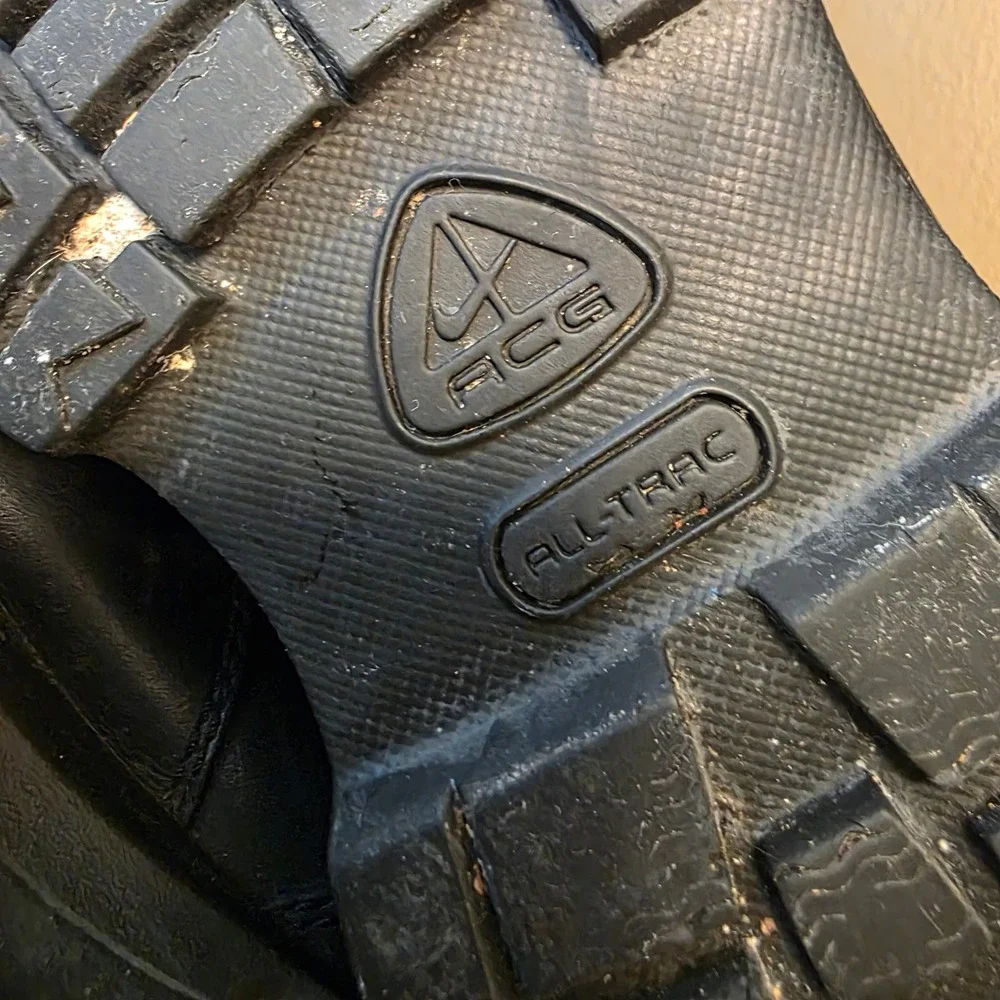 Nike ACG Air Max Goadome‎ Black Leather Hiking Boots 865031-009 Mens Size 9